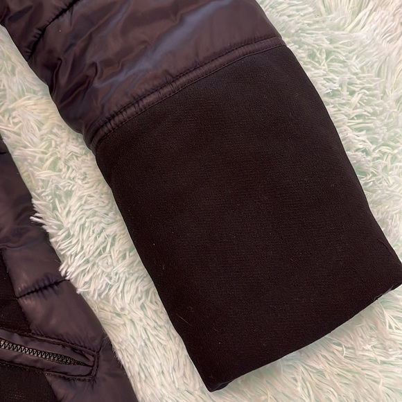 Blue les copains fabric and nylon car coat size medium. - Picture 10 of 14